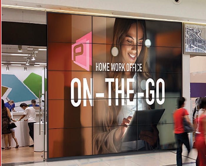 Video Wall with Advertising